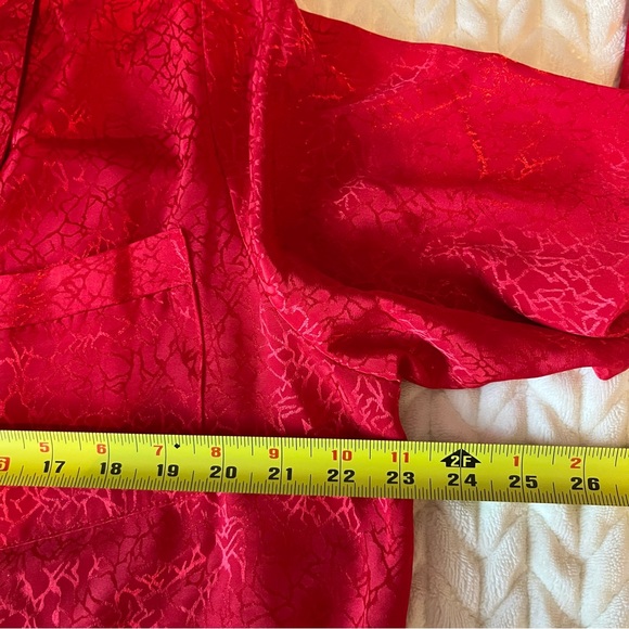 Frederick’s of Hollywood Vintage Red Satin Wrap Robe - Women Intimates Medium - Picture 10 of 12